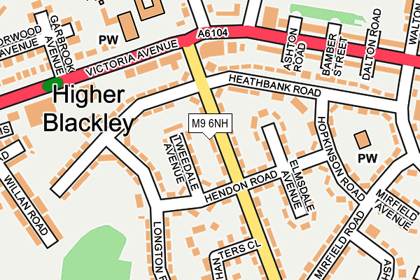 M9 6NH map - OS OpenMap – Local (Ordnance Survey) M9 6NH map - OS OpenMap – Local (Ordnance Survey)