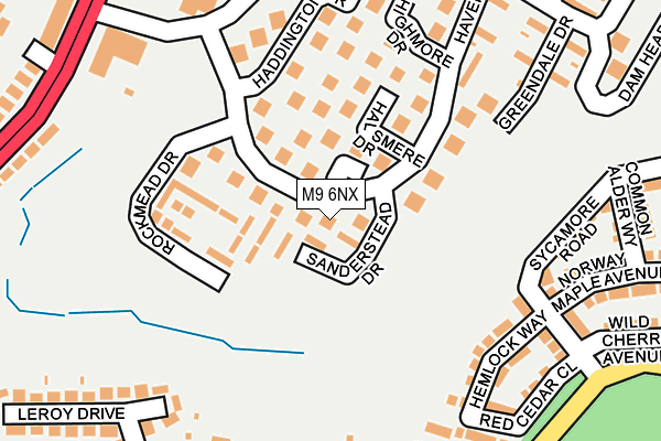 M9 6NX map - OS OpenMap – Local (Ordnance Survey) M9 6NX map - OS OpenMap – Local (Ordnance Survey)