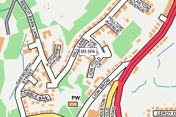 M9 6PA map - OS OpenMap – Local (Ordnance Survey) M9 6PA map - OS OpenMap – Local (Ordnance Survey)
