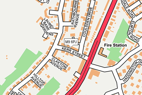 M9 6PJ map - OS OpenMap – Local (Ordnance Survey) M9 6PJ map - OS OpenMap – Local (Ordnance Survey)