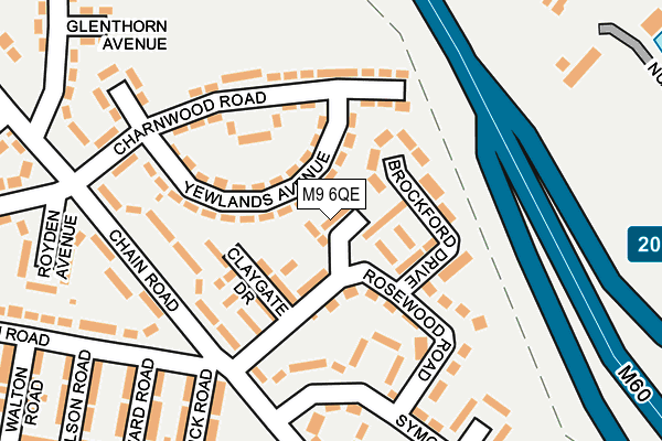 M9 6QE map - OS OpenMap – Local (Ordnance Survey) M9 6QE map - OS OpenMap – Local (Ordnance Survey)