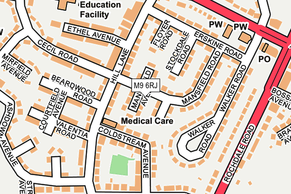 M9 6RJ map - OS OpenMap – Local (Ordnance Survey) M9 6RJ map - OS OpenMap – Local (Ordnance Survey)