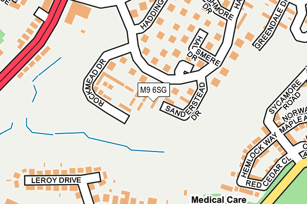 M9 6SG map - OS OpenMap – Local (Ordnance Survey) M9 6SG map - OS OpenMap – Local (Ordnance Survey)