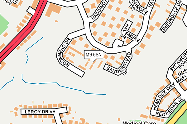 M9 6SN map - OS OpenMap – Local (Ordnance Survey) M9 6SN map - OS OpenMap – Local (Ordnance Survey)