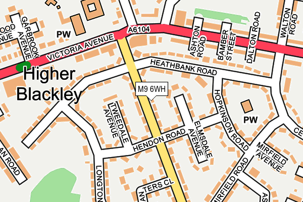 M9 6WH map - OS OpenMap – Local (Ordnance Survey) M9 6WH map - OS OpenMap – Local (Ordnance Survey)