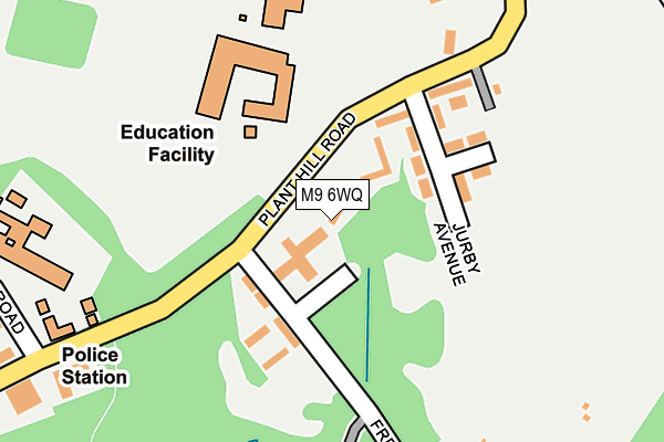 M9 6WQ map - OS OpenMap – Local (Ordnance Survey) M9 6WQ map - OS OpenMap – Local (Ordnance Survey)