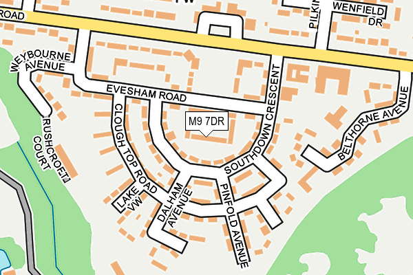 M9 7DR map - OS OpenMap – Local (Ordnance Survey) M9 7DR map - OS OpenMap – Local (Ordnance Survey)