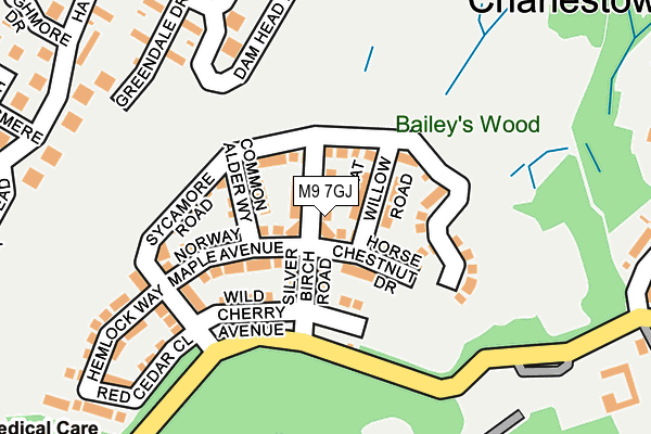 M9 7GJ map - OS OpenMap – Local (Ordnance Survey) M9 7GJ map - OS OpenMap – Local (Ordnance Survey)