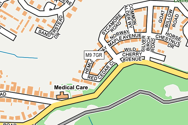 M9 7GR map - OS OpenMap – Local (Ordnance Survey) M9 7GR map - OS OpenMap – Local (Ordnance Survey)