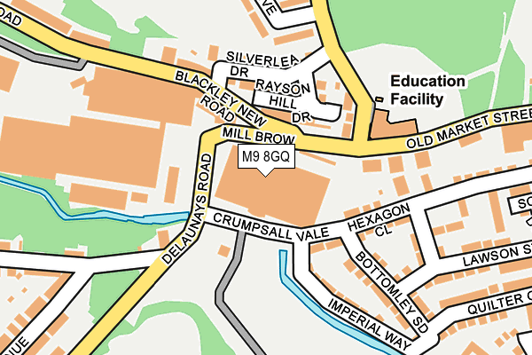 M9 8GQ map - OS OpenMap – Local (Ordnance Survey) M9 8GQ map - OS OpenMap – Local (Ordnance Survey)