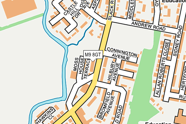 M9 8GT map - OS OpenMap – Local (Ordnance Survey) M9 8GT map - OS OpenMap – Local (Ordnance Survey)