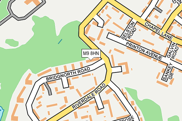 M9 8HN map - OS OpenMap – Local (Ordnance Survey) M9 8HN map - OS OpenMap – Local (Ordnance Survey)