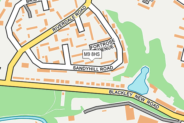 M9 8HS map - OS OpenMap – Local (Ordnance Survey) M9 8HS map - OS OpenMap – Local (Ordnance Survey)