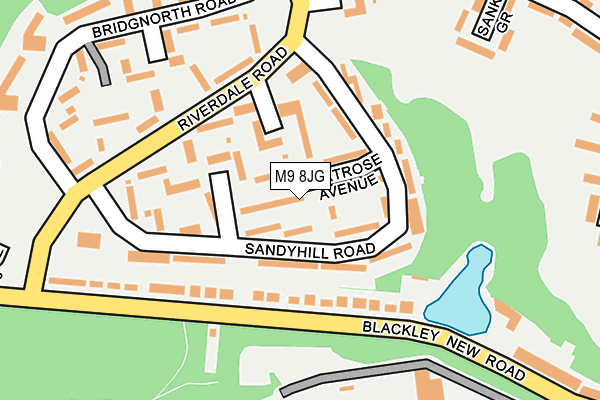M9 8JG map - OS OpenMap – Local (Ordnance Survey) M9 8JG map - OS OpenMap – Local (Ordnance Survey)