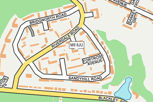 M9 8JU map - OS OpenMap – Local (Ordnance Survey) M9 8JU map - OS OpenMap – Local (Ordnance Survey)
