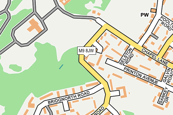 M9 8JW map - OS OpenMap – Local (Ordnance Survey) M9 8JW map - OS OpenMap – Local (Ordnance Survey)