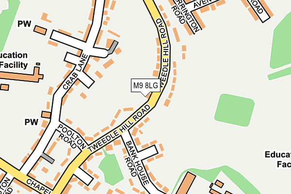 M9 8LG map - OS OpenMap – Local (Ordnance Survey) M9 8LG map - OS OpenMap – Local (Ordnance Survey)