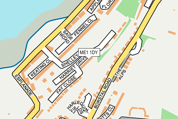 ME1 1DY map - OS OpenMap – Local (Ordnance Survey)