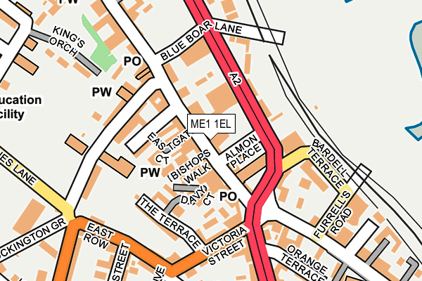 ME1 1EL map - OS OpenMap – Local (Ordnance Survey)