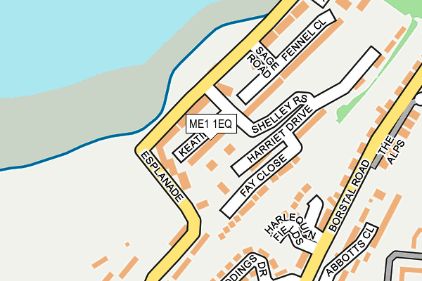 ME1 1EQ map - OS OpenMap – Local (Ordnance Survey) ME1 1EQ map - OS OpenMap – Local (Ordnance Survey)