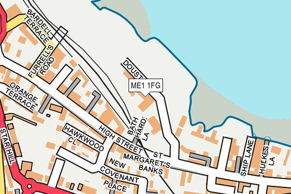 ME1 1FG map - OS OpenMap – Local (Ordnance Survey) ME1 1FG map - OS OpenMap – Local (Ordnance Survey)