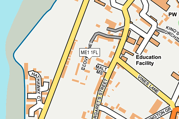 ME1 1FL map - OS OpenMap – Local (Ordnance Survey)