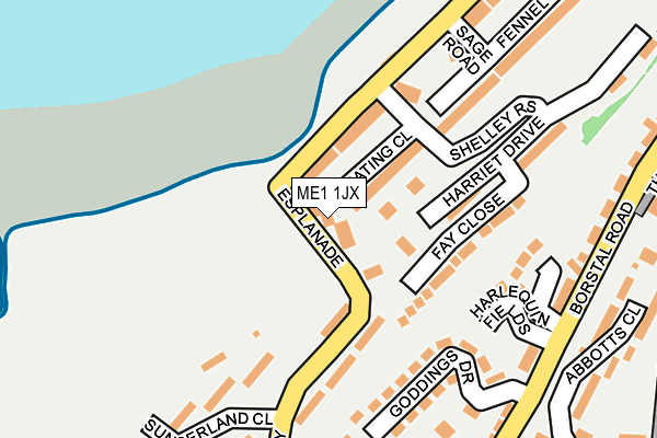 ME1 1JX map - OS OpenMap – Local (Ordnance Survey) ME1 1JX map - OS OpenMap – Local (Ordnance Survey)