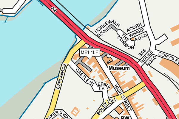 ME1 1LF map - OS OpenMap – Local (Ordnance Survey) ME1 1LF map - OS OpenMap – Local (Ordnance Survey)