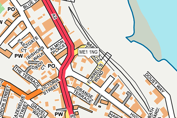 ME1 1NG map - OS OpenMap – Local (Ordnance Survey) ME1 1NG map - OS OpenMap – Local (Ordnance Survey)