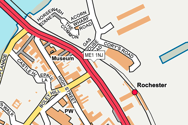 ME1 1NJ map - OS OpenMap – Local (Ordnance Survey)
