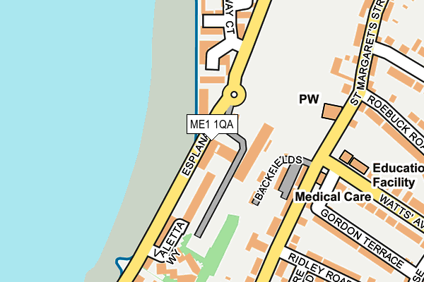 ME1 1QA map - OS OpenMap – Local (Ordnance Survey) ME1 1QA map - OS OpenMap – Local (Ordnance Survey)