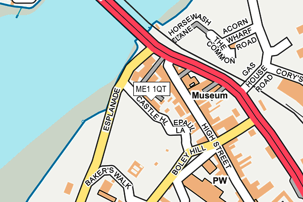 ME1 1QT map - OS OpenMap – Local (Ordnance Survey) ME1 1QT map - OS OpenMap – Local (Ordnance Survey)