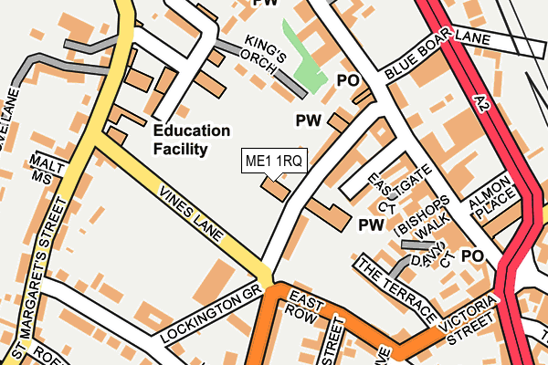 ME1 1RQ map - OS OpenMap – Local (Ordnance Survey)