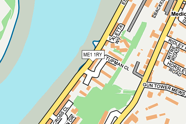 ME1 1RY map - OS OpenMap – Local (Ordnance Survey) ME1 1RY map - OS OpenMap – Local (Ordnance Survey)
