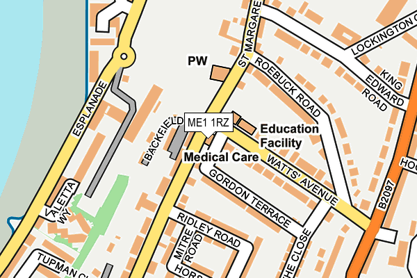 ME1 1RZ map - OS OpenMap – Local (Ordnance Survey) ME1 1RZ map - OS OpenMap – Local (Ordnance Survey)