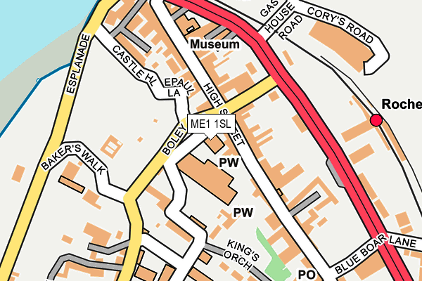 ME1 1SL map - OS OpenMap – Local (Ordnance Survey) ME1 1SL map - OS OpenMap – Local (Ordnance Survey)