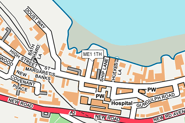 ME1 1TH map - OS OpenMap – Local (Ordnance Survey) ME1 1TH map - OS OpenMap – Local (Ordnance Survey)