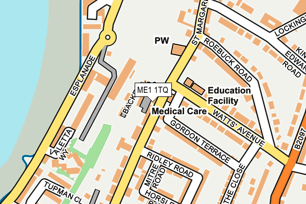ME1 1TQ map - OS OpenMap – Local (Ordnance Survey)