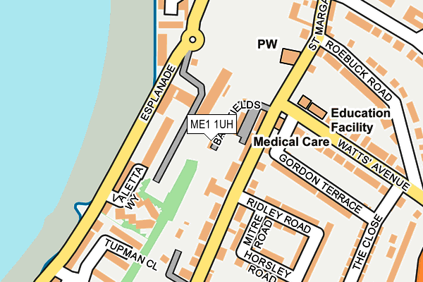ME1 1UH map - OS OpenMap – Local (Ordnance Survey) ME1 1UH map - OS OpenMap – Local (Ordnance Survey)