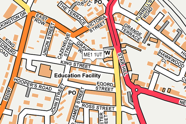 ME1 1UT map - OS OpenMap – Local (Ordnance Survey) ME1 1UT map - OS OpenMap – Local (Ordnance Survey)