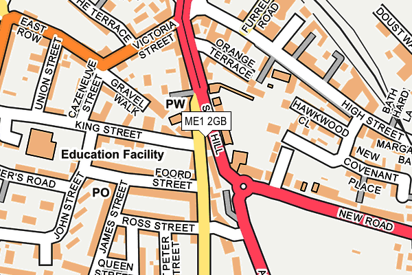 ME1 2GB map - OS OpenMap – Local (Ordnance Survey) ME1 2GB map - OS OpenMap – Local (Ordnance Survey)