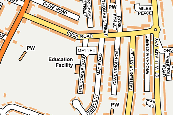 ME1 2HU map - OS OpenMap – Local (Ordnance Survey)