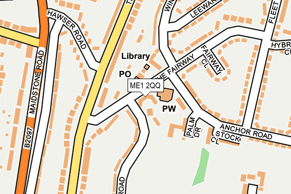 ME1 2QQ map - OS OpenMap – Local (Ordnance Survey) ME1 2QQ map - OS OpenMap – Local (Ordnance Survey)