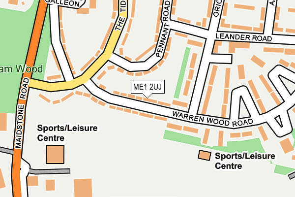 ME1 2UJ map - OS OpenMap – Local (Ordnance Survey) ME1 2UJ map - OS OpenMap – Local (Ordnance Survey)