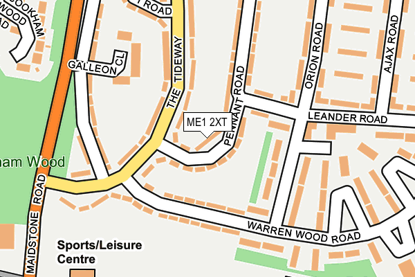 ME1 2XT map - OS OpenMap – Local (Ordnance Survey)
