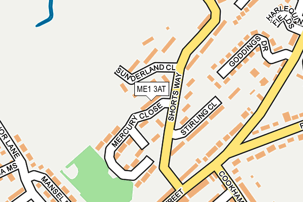 ME1 3AT map - OS OpenMap – Local (Ordnance Survey) ME1 3AT map - OS OpenMap – Local (Ordnance Survey)