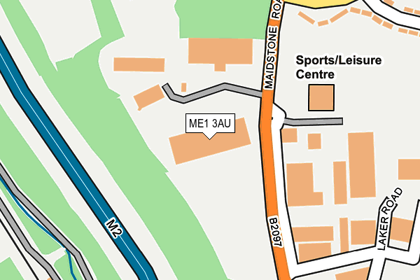 ME1 3AU map - OS OpenMap – Local (Ordnance Survey)
