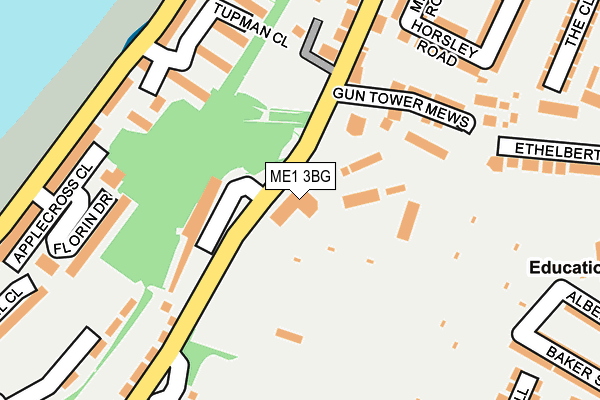 ME1 3BG map - OS OpenMap – Local (Ordnance Survey) ME1 3BG map - OS OpenMap – Local (Ordnance Survey)