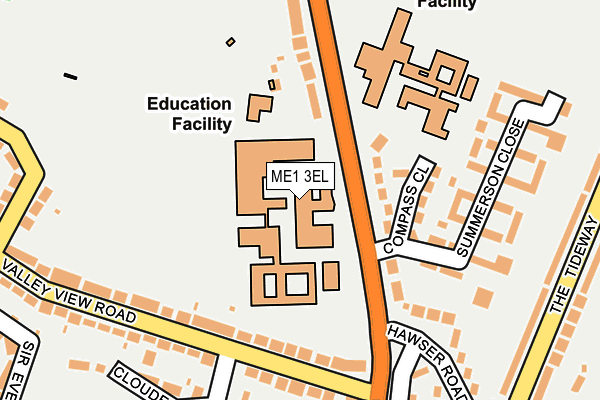 ME1 3EL map - OS OpenMap – Local (Ordnance Survey) ME1 3EL map - OS OpenMap – Local (Ordnance Survey)