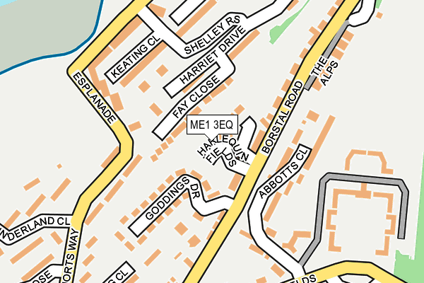 ME1 3EQ map - OS OpenMap – Local (Ordnance Survey) ME1 3EQ map - OS OpenMap – Local (Ordnance Survey)